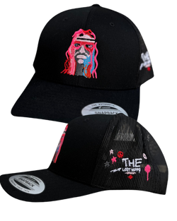 The Black OG Snapback -Neon Pink