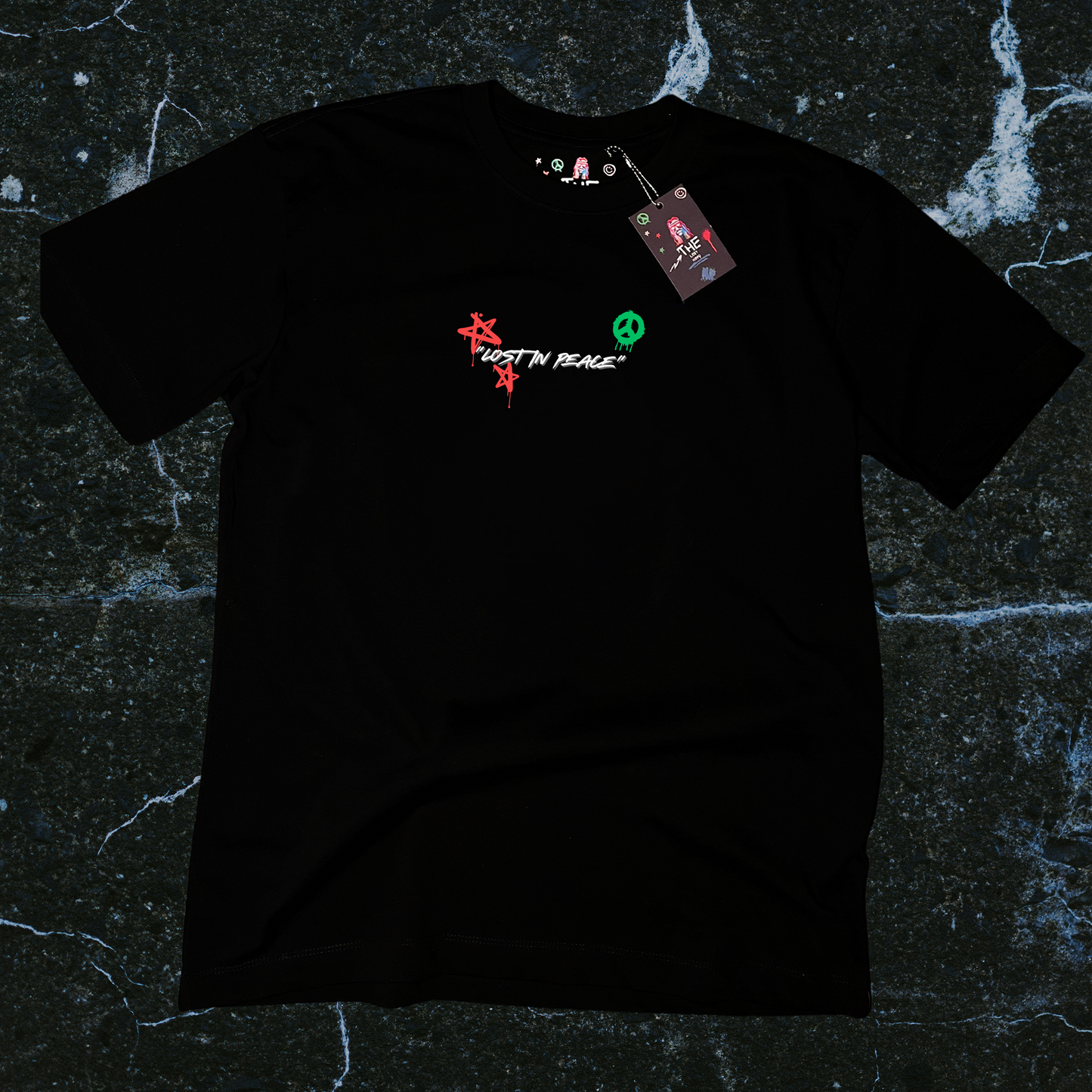 "Lost in peace" Black Tee