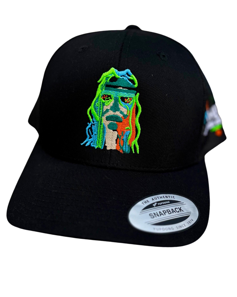 Black OG Snapback - Neon Green