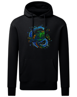 Two-Headed Turtle Hoodie Black