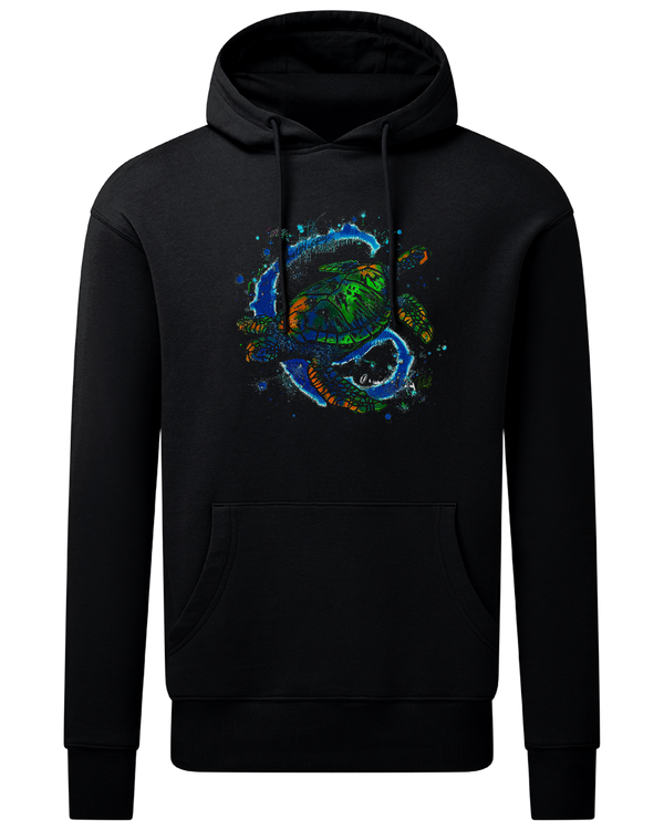 Two-Headed Turtle Hoodie Black